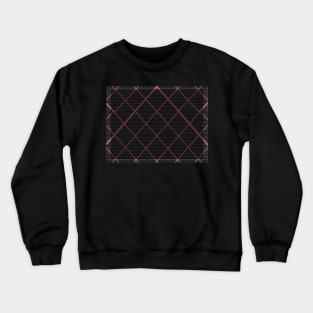 Rose plaid, dark Crewneck Sweatshirt